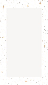 Sparkle frame, off-white iPhone wallpaper, minimal design
