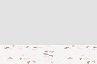 Pastel terrazzo surface collage element vector