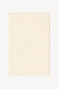 Beige rectangle paper collage element psd