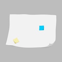 Sticky notes vector illustration collage element 