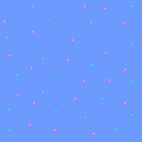 Colorful confetti blue background, party design