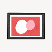 Colorful wall frame doodle vector