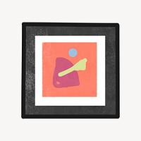 Square picture frame doodle vector