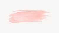 Pink brush collage element vector
