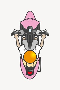 Electric scooter clip art vector. Free public domain CC0 image.