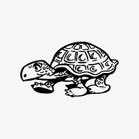 Tortoise clipart vector. Free public domain CC0 image.