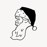 Santa Claus clip art vector. Free public domain CC0 image.