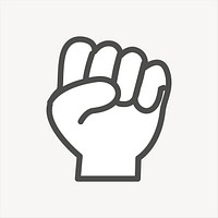 Hand sign clipart vector. Free public domain CC0 image.