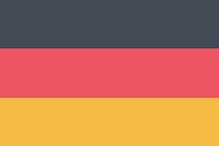 Flag of Germany illustration. Free public domain CC0 image.