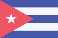 Flag of Cuba illustration. Free public domain CC0 image.