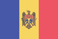 Flag of Moldovaillustration. Free public domain CC0 image.