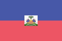 Flag of Haiti clip art vector. Free public domain CC0 image.