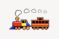 Train clipart illustration vector. Free public domain CC0 image.