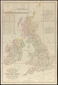             To her most excellent majesty Queen Victoria this hydrographical map of the British Isles, exhibiting the geographical distribution of the inland waters          