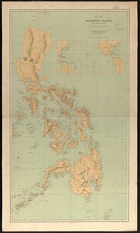             Map of Philippine Islands and adjacent seas : from material of the English and Batavian governments          