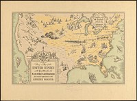             Being a map of the United States in the year 1831 when the Country Gentleman first made its appearance as the Genesee Farmer          