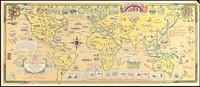             Peace map of the world united : a pictorial history of transportation and communications from Jonah to the jet plane as paths to permanent peace          
