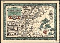             A map of the Maine coast from York Harbor to Saco Bay : reminiscent & actual          