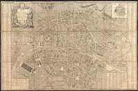             Plan de la ville et faubourg de Paris avec tous ses accroissemens et la nouvelle enceinte des barrieres de cette capitale          