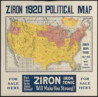             Ziron 1920 political map          