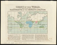             Chart of the world, on Mercator's projection : illustrative of the impolicy of slavery          