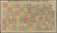             Rand, McNally & Co.'s new sectional map of Kansas          