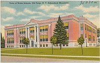             Town of Webb Schools, Old Forge, N. Y. Adirondack Mountains          