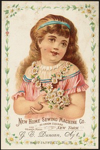             New Home Sewing Machine Co. 30 Union Square, New York and Orange Mass.          