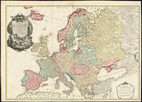             Carte de l'Europe divisée en ses principaux états          