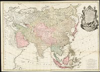             Carte de l'Asie divisée en ses principaux etats          