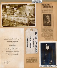             Schenk family scrapbook pages          