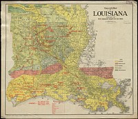             Gallup's map of Louisiana          