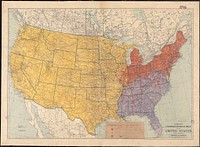             Hammond's comprehensive map of the United States with portions of Canada and Mexico          