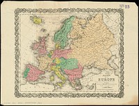             Bacon's map of Europe          