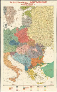             The Daily Telegraph map no. 25 : races of Eastern Europe          