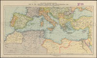             The National Geographic magazine map of the countries bordering the Mediterranean Sea          