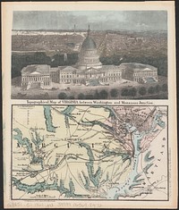             Topographical map of Virginia between Washington and Manassas Junction          