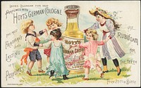             Perfumed with Hoyt's German Cologne, the most fragrant and lasting of all perfumes. Use Rubiform for the teeth.          