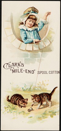             Clark's "Mile-End" spool cotton          