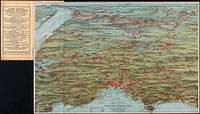             Trolley pathfinder birds eye map of interurban trolley lines in New England          