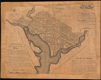             Plan of the city of Washington in the territory of Columbia, ceded by the states of Virginia and Maryland to the United States of America, and by them established as the seat of their government, after the year MDCC          