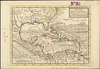             A map of the West-Indies &c. Mexico or New Spain : also ye trade winds, and ye several tracts made by ye galeons and flota from place to place          