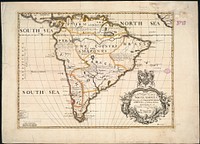             A new map of South America : shewing it's general divisions, chief cities & towns, rivers, mountains &c          