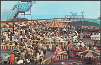             The new gigantic fun slide and amusement pier, Funtown USA, Seaside Park, N.J.          