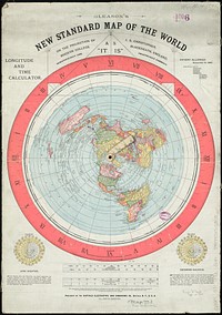             Gleason's new standard map of the world : on the projection of J. S. Christopher, Modern College, Blackheath, England ; scientifically and practically correct ; as "it is."          