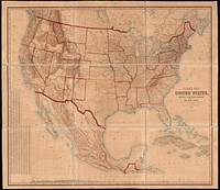             Case's map of the United States, the British provinces, Mexico, and part of the West Indies : compiled from the latest government maps and other official sources          