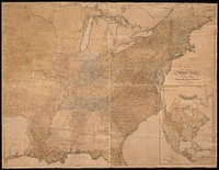             Map of the United States : intending chiefly to exhibit the post roads & distances          