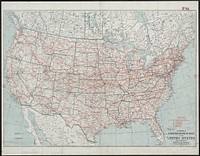             Hammond's comprehensive map of the United States with portions of Canada and Mexico          