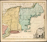             Nova Anglia Septentrionali Americae implantata Anglorumque coloniis florentissima geographicè exhibita          