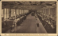             Customer's department, Waltham Watch Company, Waltham, Mass.          